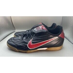 Nike Premier II IC Indoor Soccer Shoes Mens 7.5 Black Red  359609-061